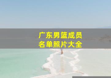 广东男篮成员名单照片大全