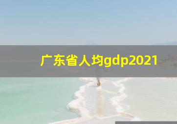 广东省人均gdp2021