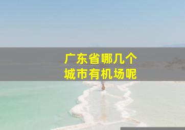 广东省哪几个城市有机场呢