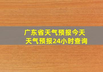 广东省天气预报今天天气预报24小时查询