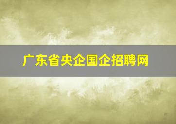 广东省央企国企招聘网