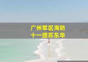 广州军区海防十一团苏东华