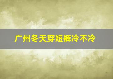 广州冬天穿短裤冷不冷