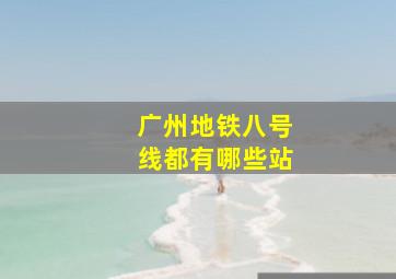 广州地铁八号线都有哪些站