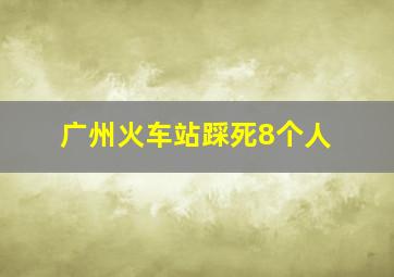 广州火车站踩死8个人