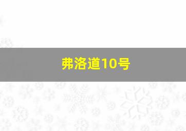 弗洛道10号