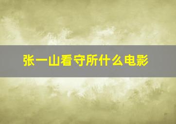 张一山看守所什么电影