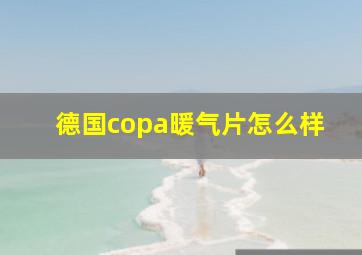 德国copa暖气片怎么样