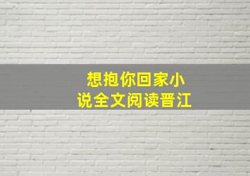 想抱你回家小说全文阅读晋江