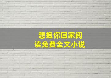 想抱你回家阅读免费全文小说