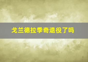 戈兰德拉季奇退役了吗