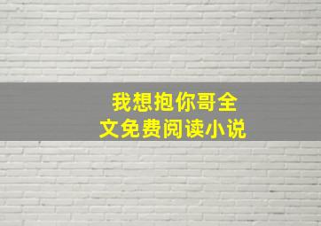 我想抱你哥全文免费阅读小说