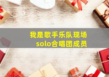 我是歌手乐队现场solo合唱团成员