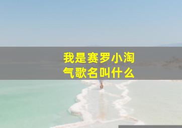 我是赛罗小淘气歌名叫什么