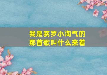 我是赛罗小淘气的那首歌叫什么来着