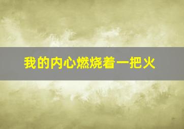 我的内心燃烧着一把火