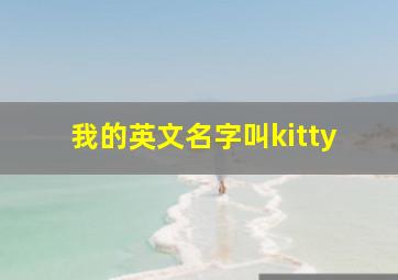 我的英文名字叫kitty