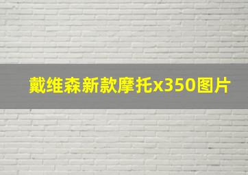 戴维森新款摩托x350图片