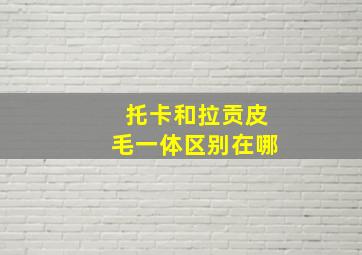 托卡和拉贡皮毛一体区别在哪