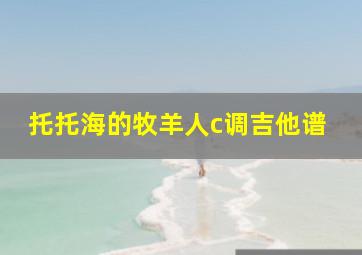 托托海的牧羊人c调吉他谱