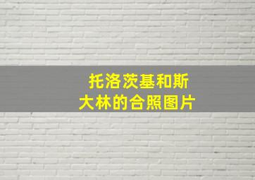 托洛茨基和斯大林的合照图片