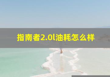 指南者2.0l油耗怎么样