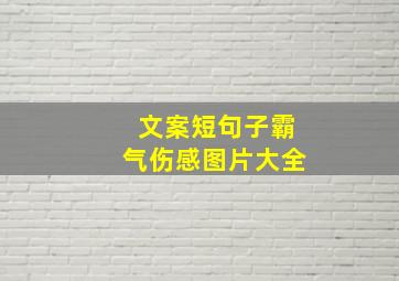 文案短句子霸气伤感图片大全