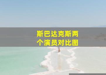 斯巴达克斯两个演员对比图