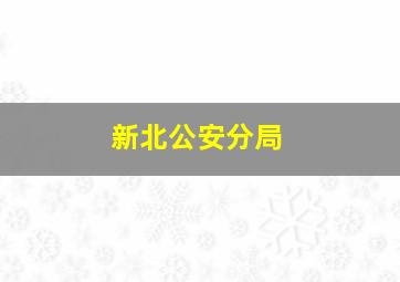 新北公安分局