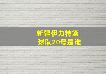 新疆伊力特篮球队20号是谁