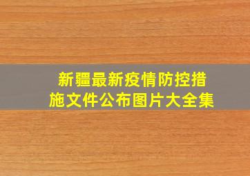 新疆最新疫情防控措施文件公布图片大全集