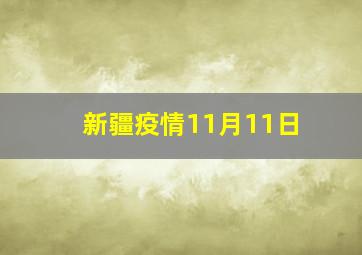 新疆疫情11月11日