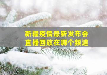 新疆疫情最新发布会直播回放在哪个频道