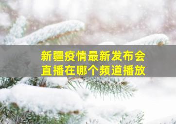 新疆疫情最新发布会直播在哪个频道播放