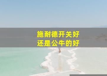 施耐德开关好还是公牛的好