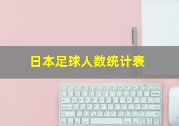 日本足球人数统计表