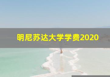 明尼苏达大学学费2020