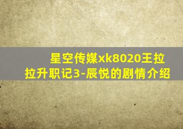 星空传媒xk8020王拉拉升职记3-辰悦的剧情介绍