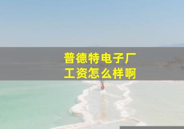 普德特电子厂工资怎么样啊