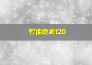 智能跳绳t20