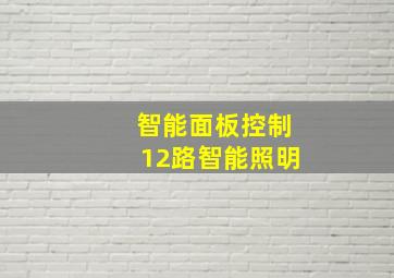 智能面板控制12路智能照明