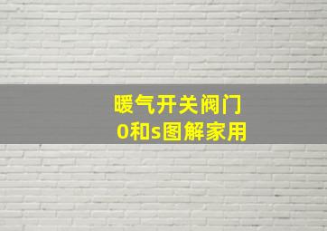 暖气开关阀门0和s图解家用