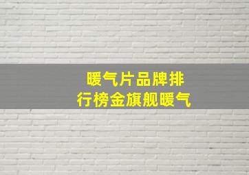 暖气片品牌排行榜金旗舰暖气