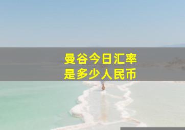 曼谷今日汇率是多少人民币