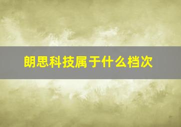 朗思科技属于什么档次