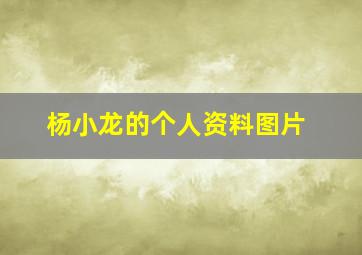 杨小龙的个人资料图片