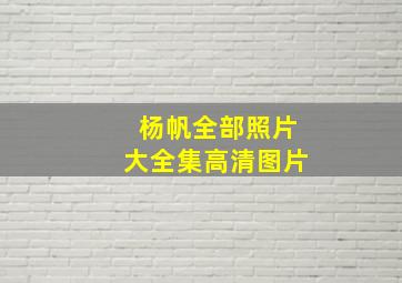 杨帆全部照片大全集高清图片