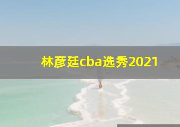 林彦廷cba选秀2021