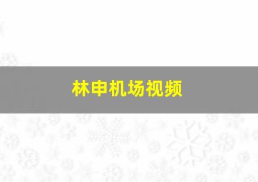 林申机场视频