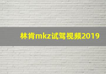 林肯mkz试驾视频2019